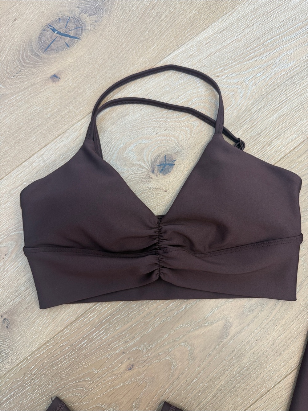 Alo Women’s Airlift Legging & Bra Set Size Small Brownstone like new - Picture 2 of 4